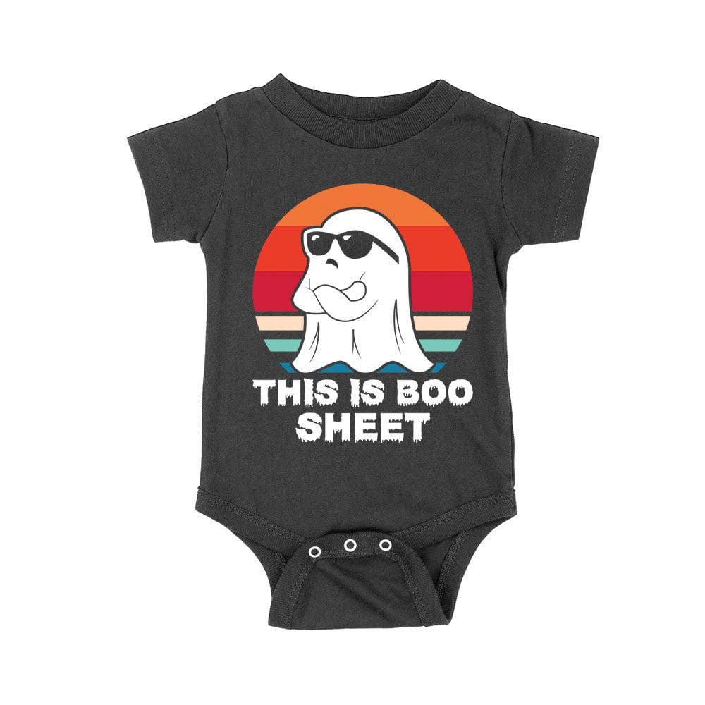 Hw-48_Rs-Black.jpg Hilarious 'This Is Boo Sheet' Ghost T-Shirt - Retro Spooky Halloween Costume Tee Unisex Baby Jersey – Viva Party