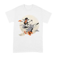 Cute Cartoon Witch Riding Besom T-Shirt