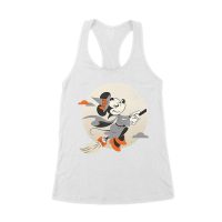 Cute Cartoon Witch Riding Besom T-Shirt