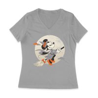 Cute Cartoon Witch Riding Besom T-Shirt