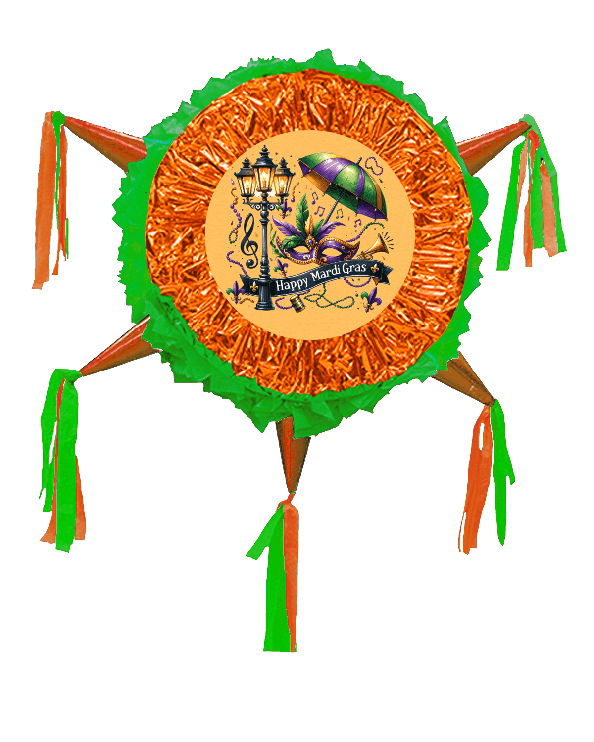 Mardi Gras Pinata Mardi Gras Pinata, 24 Inch – Viva Party