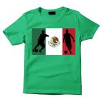 Mexico Soccer Silhouette Flag T-Shirt