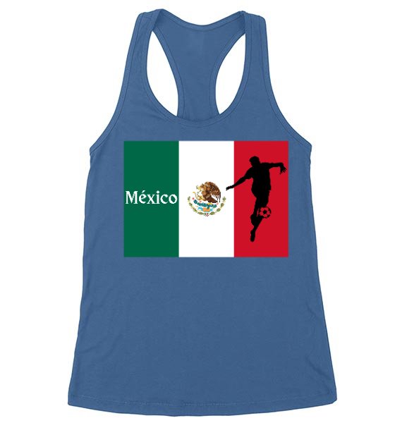 Mex-05 Mexico Flag Soccer Player T-Shirt - Image 1