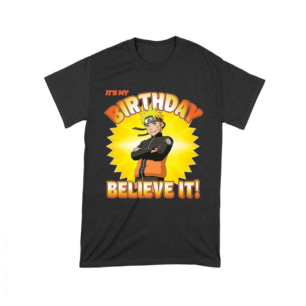 Naru-05_T-Black.jpg Naruto - It'S My Birthday Believe It - Anime Birthday Tee Unisex Toddler – Viva Party