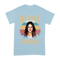 Retro Sunset Stripes Olivia Rodrigo Graphic Tee with Vintage Portrait Unisex Adult