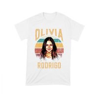 Retro Sunset Stripes Olivia Rodrigo Graphic Tee with Vintage Portrait Unisex Toddler
