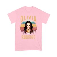 Retro Sunset Stripes Olivia Rodrigo Graphic Tee with Vintage Portrait Unisex Youth