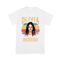 Retro Sunset Stripes Olivia Rodrigo Graphic Tee with Vintage Portrait Unisex Youth