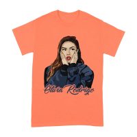 Shocked Expression Olivia Rodrigo T-Shirt with Bold Hoodie Look Unisex Adult