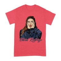 Shocked Expression Olivia Rodrigo T-Shirt with Bold Hoodie Look Unisex Adult