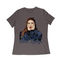 Shocked Expression Olivia Rodrigo T-Shirt with Bold Hoodie Look Women Relaxed