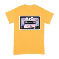 SOUR Cassette Tape Olivia Rodrigo T-Shirt with Butterflies and Notes Unisex Adult