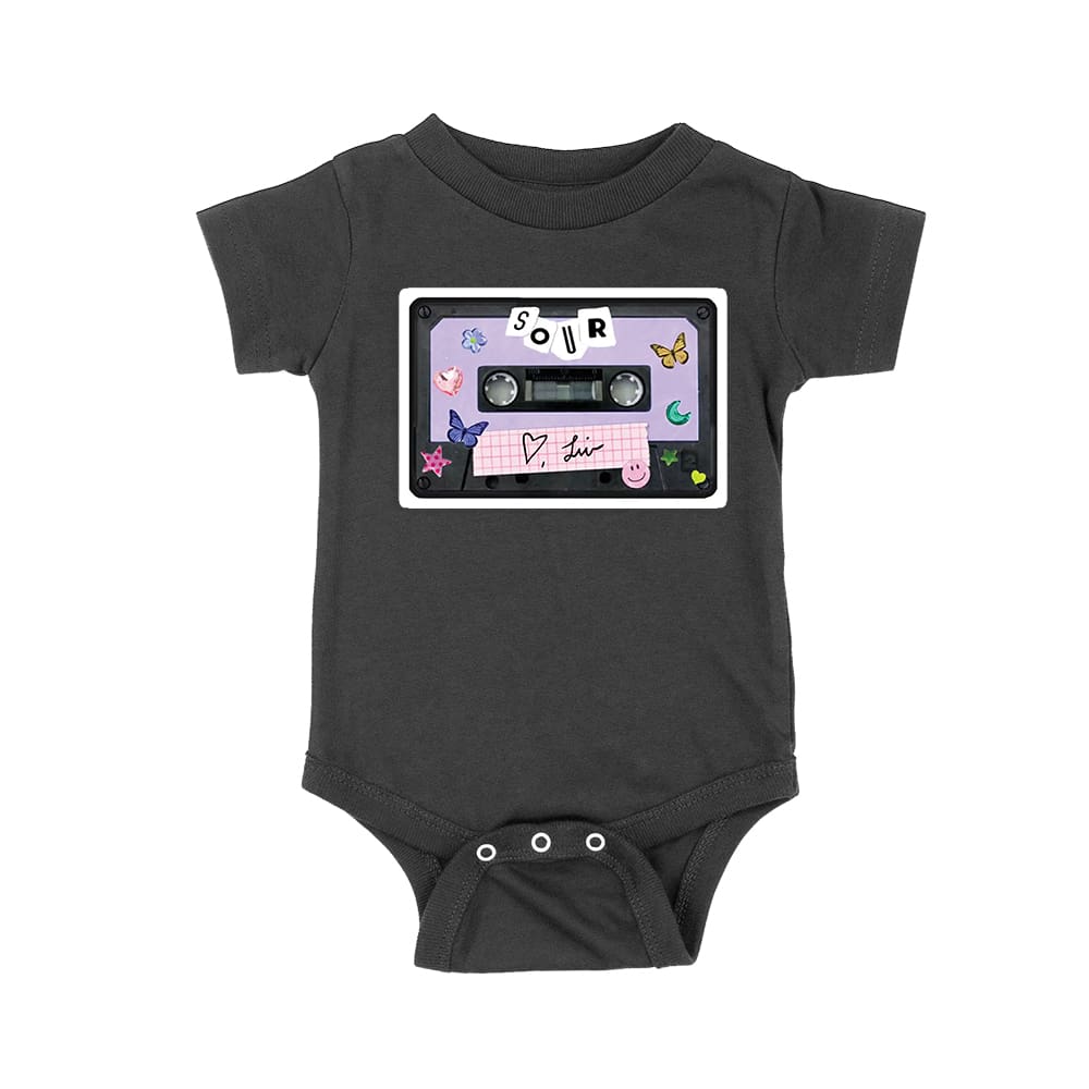 Olr-06_Rs-Black.jpg Sour Cassette Tape Olivia Rodrigo T-Shirt With Butterflies And Notes Unisex Baby Jersey – Viva Party