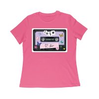 SOUR Cassette Tape Olivia Rodrigo T-Shirt with Butterflies and Notes Women Relaxed