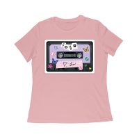 SOUR Cassette Tape Olivia Rodrigo T-Shirt with Butterflies and Notes Women Relaxed