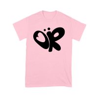 Minimalist OR Logo Olivia Rodrigo T-Shirt in Bold Black Modern Style Unisex Youth
