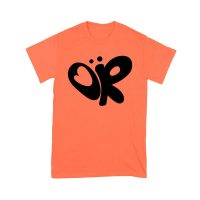 Minimalist OR Logo Olivia Rodrigo T-Shirt in Bold Black Modern Style Unisex Youth