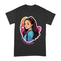 Bright Olivia Rodrigo Cartoon T-Shirt with Ponytail and Music Icons Unisex Adult – Viva Party