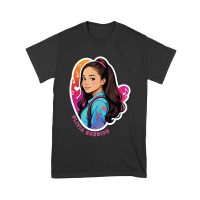Bright Olivia Rodrigo Cartoon T-Shirt with Ponytail and Music Icons Unisex Youth – Viva Party