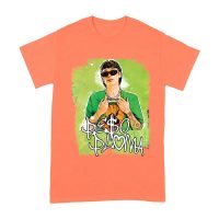 Peso-Pluma Streetwear Style Graphic T-Shirt with Green Watercolor Background ? Trendy Urban Look Unisex Adult
