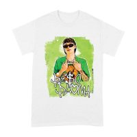 Peso-Pluma Streetwear Style Graphic T-Shirt with Green Watercolor Background ? Trendy Urban Look Unisex Adult