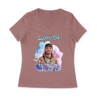 Peso-Pluma Lupita Style Graphic Tee ? Inspired Latin Music Streetwear for Fans Women Jersey V-Neck