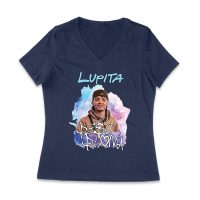 Peso-Pluma Lupita Style Graphic Tee ? Inspired Latin Music Streetwear for Fans Women Jersey V-Neck