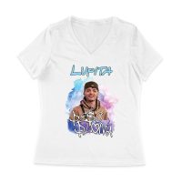 Peso-Pluma Lupita Style Graphic Tee ? Inspired Latin Music Streetwear for Fans Women Jersey V-Neck
