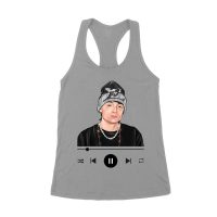 Peso-Pluma Music Graphic Tee ? Music Player Inspired Latin Streetwear Shirt Women's Racerback Tank Top