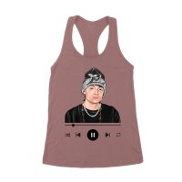 Peso-Pluma Music Graphic Tee ? Music Player Inspired Latin Streetwear Shirt Women's Racerback Tank Top