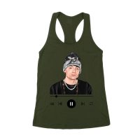Peso-Pluma Music Graphic Tee ? Music Player Inspired Latin Streetwear Shirt Women's Racerback Tank Top