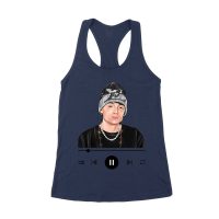 Peso-Pluma Music Graphic Tee ? Music Player Inspired Latin Streetwear Shirt Women's Racerback Tank Top