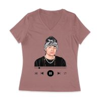 Peso-Pluma Music Graphic Tee ? Music Player Inspired Latin Streetwear Shirt Women Jersey V-Neck