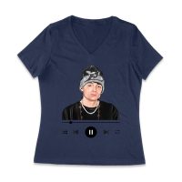 Peso-Pluma Music Graphic Tee ? Music Player Inspired Latin Streetwear Shirt Women Jersey V-Neck