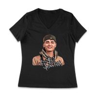 Peso-Pluma Signature Graphic Tee - Stylish Latin Music Artist Shirt for True Fans Women Jersey V-Neck – Viva Party