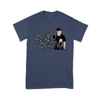 Peso-Pluma Silvery Letters Graphic Tee ? Shiny Urban Latin Music Shirt for Stylish Fans Unisex Youth