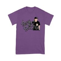 Peso-Pluma Silvery Letters Graphic Tee ? Shiny Urban Latin Music Shirt for Stylish Fans Unisex Youth