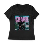 Peso-Pluma & Becky G Graphic Tee - Stylish Latin Music Collab Design Women Jersey V-Neck – Viva Party