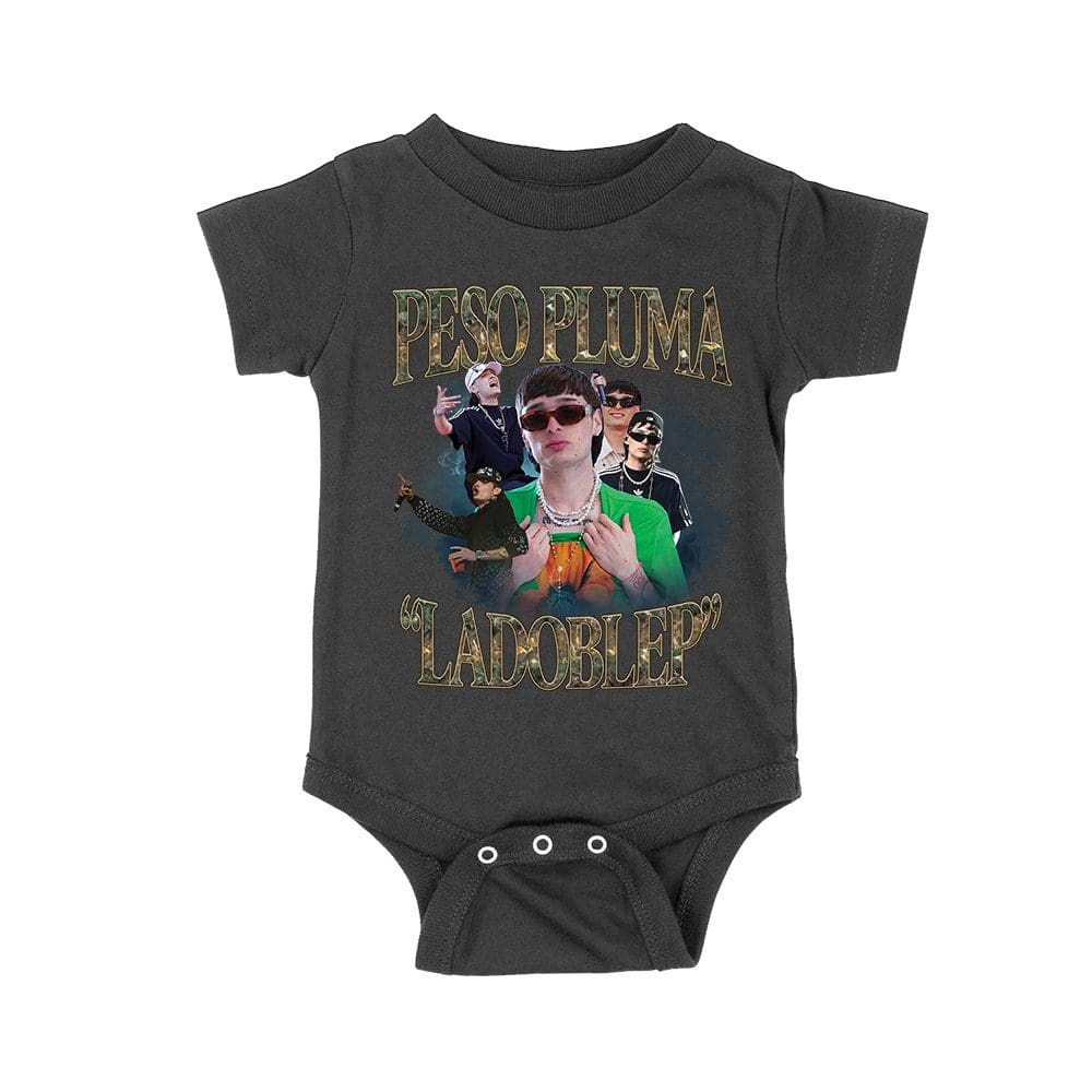 Ppt-18_Rs-Black.jpg Peso-Pluma &Amp;Amp; Ladoblep Graphic Tee ? Bold Design With Artist Images And Text Elements Unisex Baby Jersey – Viva Party