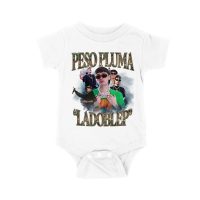 Peso-Pluma & LaDobleP Graphic Tee ? Bold Design with Artist Images and Text Elements Unisex Baby Jersey