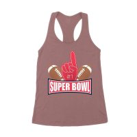 Championship Game Day Football T-Shirt ? Perfect Fan Apparel for Sports Lovers & Big Game Celebrations Women's Racerback Tank Top