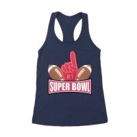 Championship Game Day Football T-Shirt ? Perfect Fan Apparel for Sports Lovers & Big Game Celebrations Women's Racerback Tank Top