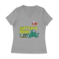 My First Big Game Football T-Shirt ? Fun Game Day Outfit for New Fans & Sports Lovers Women Jersey V-Neck