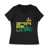 My First Big Game Football T-Shirt ? Fun Game Day Outfit for New Fans & Sports Lovers Women Jersey V-Neck – Viva Party