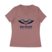 New Orleans Basketball Fan T-Shirt ? Ultimate Game Day Apparel for Hoops Lovers & Sports Enthusiasts Women Jersey V-Neck