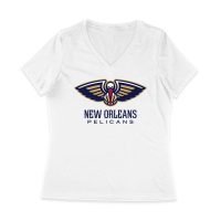 New Orleans Basketball Fan T-Shirt ? Ultimate Game Day Apparel for Hoops Lovers & Sports Enthusiasts Women Jersey V-Neck