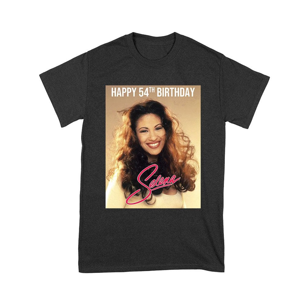 Selt-01_Y-Black.jpg Legendary Latina Music Icon Birthday Tee - 90S Retro Style Fan Shirt - Limited Edition Tribute Gift Unisex Youth – Viva Party