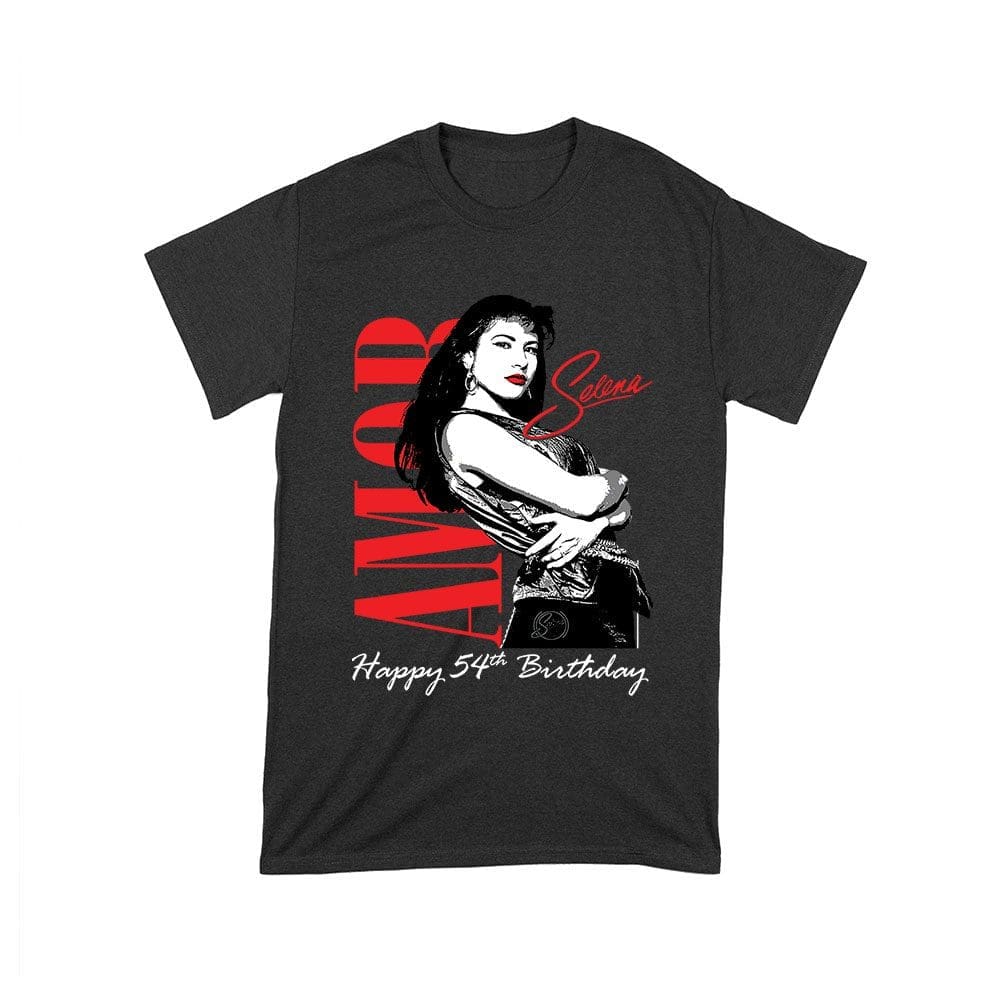 Selt-02_T-Black.jpg Amor Selena Happy 54Th Birthday Shirt - 90S Retro Music Fan Tee - Limited Edition Tribute Gift Unisex Toddler – Viva Party
