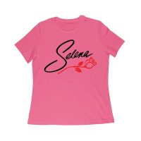 Selena with Rose Flower Shirt