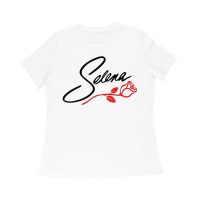 Selena with Rose Flower Shirt